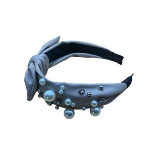 Faux Leather Embellished Headbands (Trio)